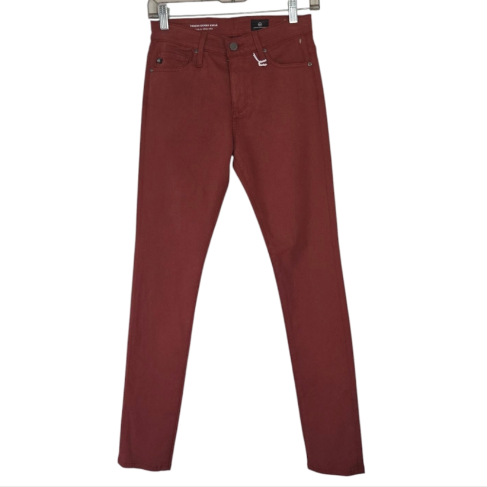 AG Adriano Goldschmied Farrah High Rise Ankle Skinny Sateen Pants